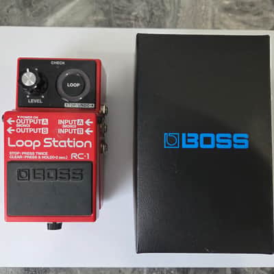 Boss RC-1 Loop Station- Red w/Power Supply - MINT image 1