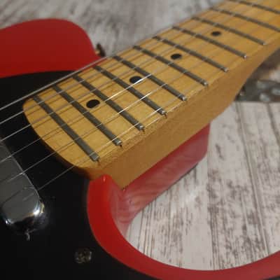 Epiphone T-310 Telecaster Fiesta Red MIK Korea Samick Explorer Headstock Upgraded Locking Tuners image 4