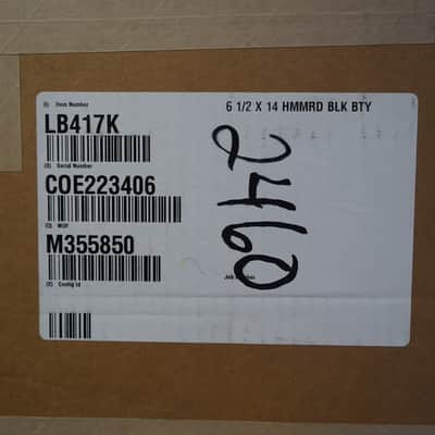 Ludwig USA LB417K Hammered Black Beauty Seamless Brass Shell 6.5x14" Snare Drum image 12