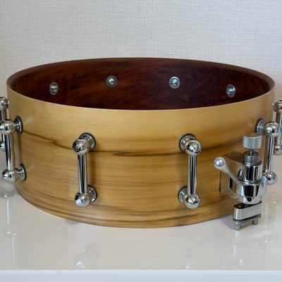 Brady Jarrah Ply Blackheart finish 14x5.5 snare drum image 10