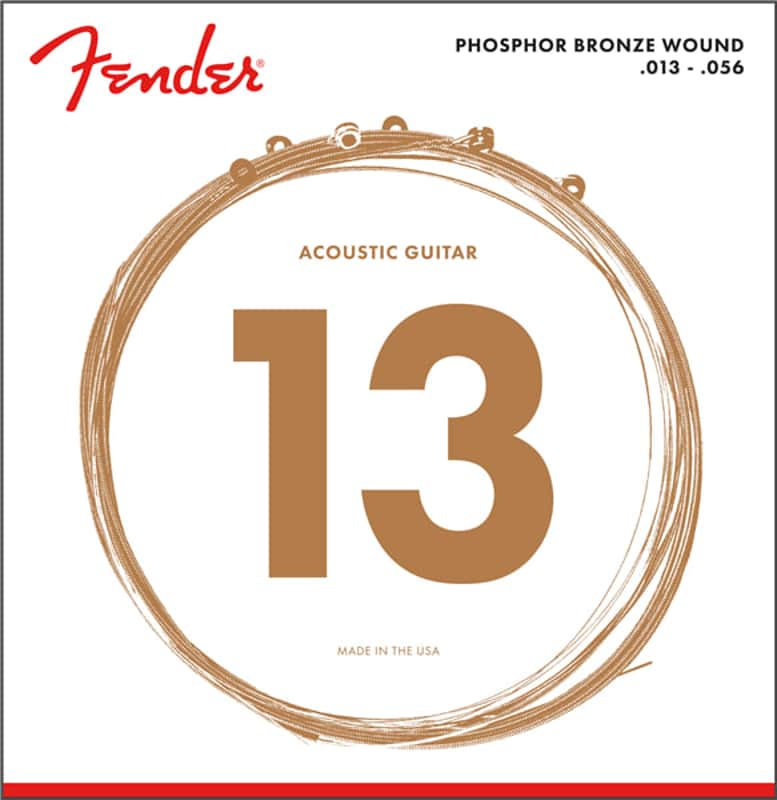 Fender Phosopher Bronze Guitar Strings 13-56 image 1