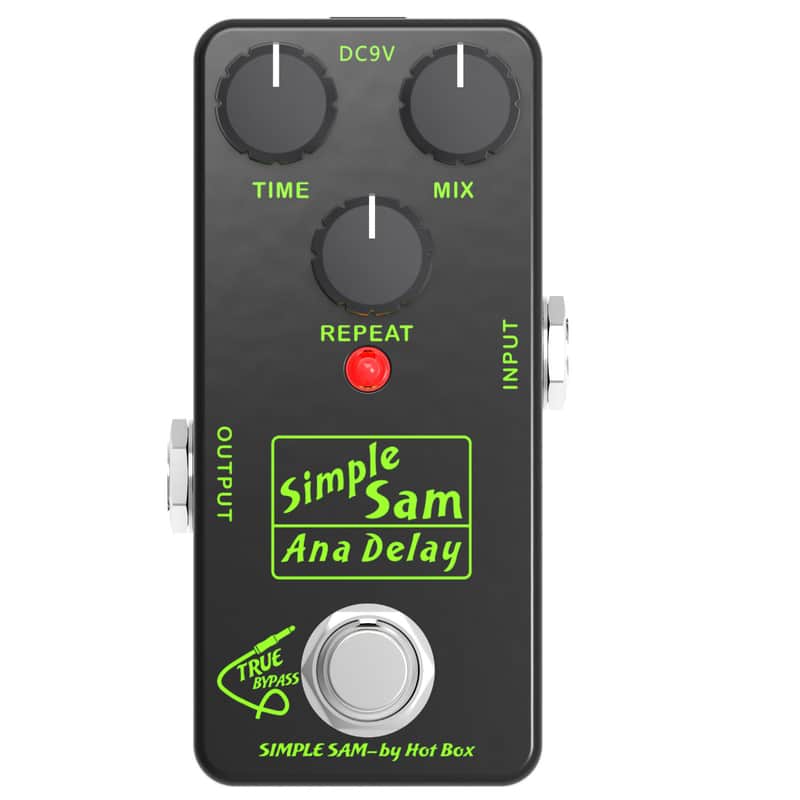 Simple Sam Ana Delay 500ms Pure Analog Guitar FX Pedal Bypass Astounding Tone image 1