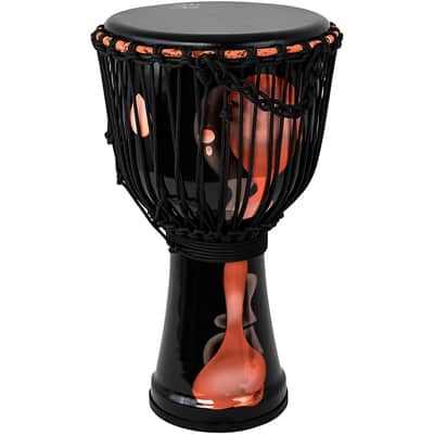 X8 Drums Blackout Lava Lamp Djembe Regular 12 in. Red Multi Fade image 7