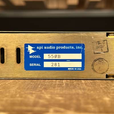 Vintage API 550B Stereo Pair. 1980s. Early close SN. 550A 550 B. All original. image 5