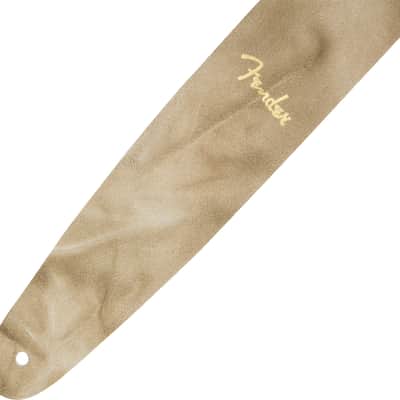 Genuine Fender Tie Dye Leather Guitar Strap, Natural, 2" Wide image 4
