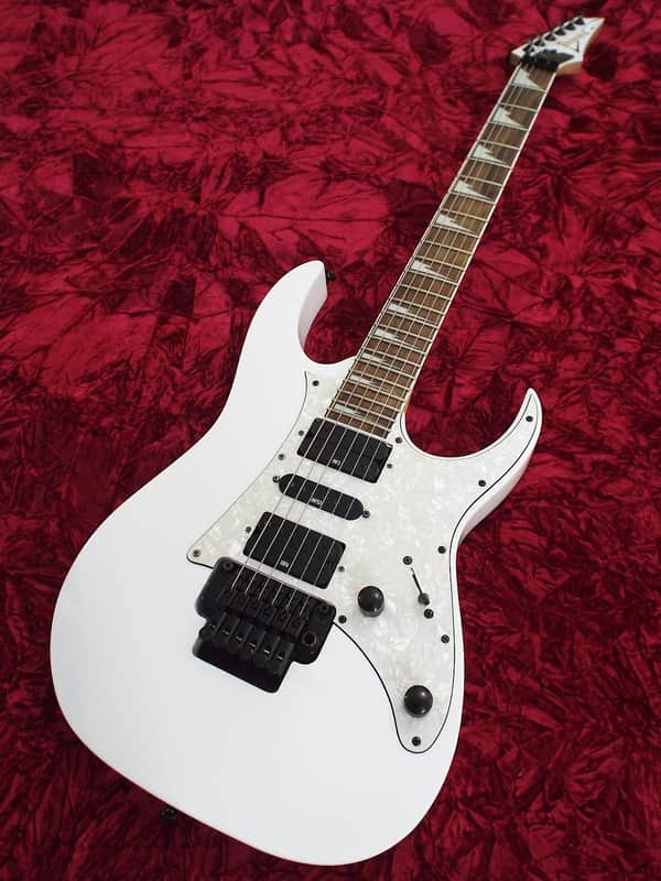 Details about Ibanez Rg 350 White Body Sharktooth Neck RG350 Edge