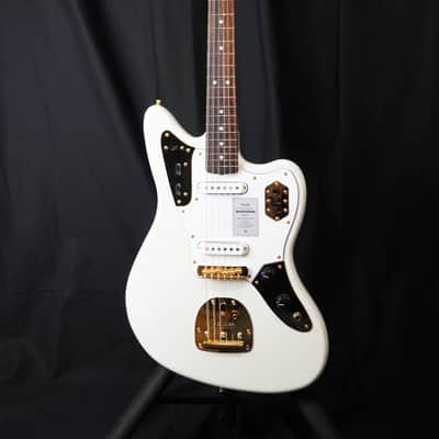 *NEW* 2025 Fender Made in Japan Traditional Collection '60s Jaguar – White Pearl / Gold, Matching Headstock MIJ image 2
