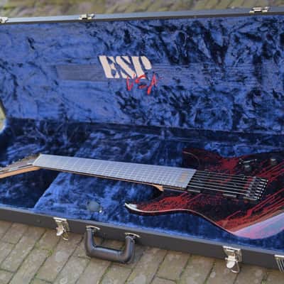 ESP USA M-7 HT Baritone - Blood Splatter image 13