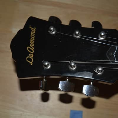 DeArmond M-65, in Red w/New Nickel Dunlop Straploks, a New Black pickguard, New Skull knobs & Nice SKB HSC image 9