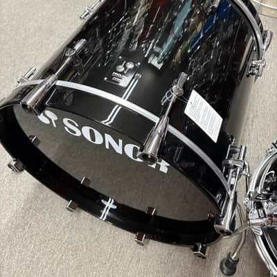 Sonor Prolite Brilliant Black High Gloss Vintage Maple Drum Set image 2
