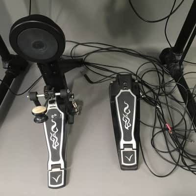 7-Piece Full Electronic Drum Kit Model E-ED001 2010 Black Rack + Cymbals Pedals Cables AC Adapter + Bonus Drum Stool image 10