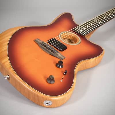 FENDER AMERICAN ACOUSTASONIC JAZZMASTER TOBACCO SUNBURST image 5