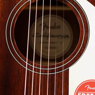 Fender California Standard Monterey E Acoustic/Electric Guitar - Natural Sapele image 13