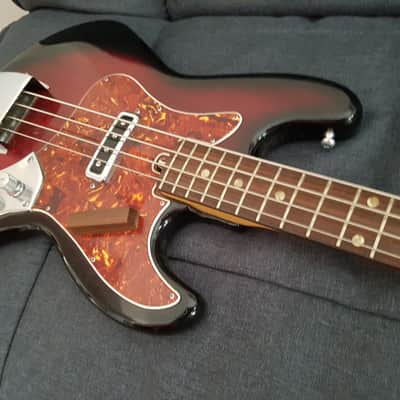 VINTAGE JAPAN BASS GUITAR REGENT MATSUMUKO JAPAN Red Burst image 4