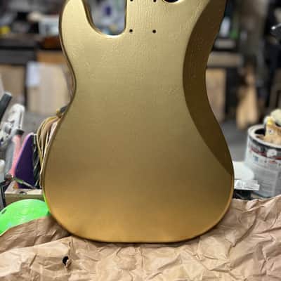 Madlad Instruments AU79 Gold Goldtop PJ-Route Precision Bass PBass Matte Finished Body (made with pride in north Texas) image 2