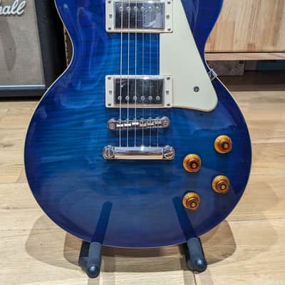 Epiphone Les Paul Standard Pro Trans Blue Burst (2017) with Coil-Splitting image 3
