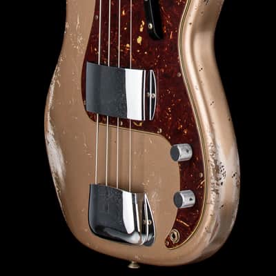 Fender Custom Shop Empire 58 Precision Bass Heavy Relic - Faded Firemist Gold #77956 image 6
