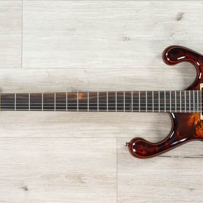 Fibenare Erotic Dalmat Guitar, Ebony Fretboard, 5A Poplar Burl Top, Anniversary Cherry Burst image 4