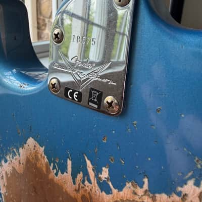 2025 Fender Custom Shop Stratocaster Pro SR25 Super Heavy Relic - Aged Lake Placid Blue image 12