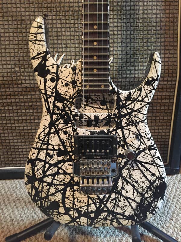 Ibanez RG - CUSTOM paint (B&W Splatter), Floyd Rose, Scalloped, Seymour Duncan image 1
