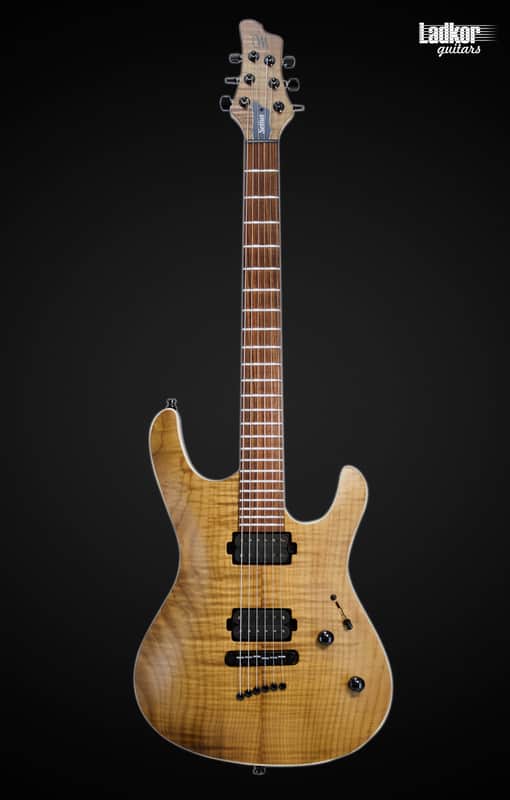 Mayones Setius 6 Trans Natural Satin Flamed Maple Sapele T-NAT-S T.E.W.