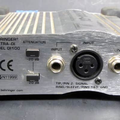 Used Behringer Ultra-DI DI100 Active Direct Box VGC image 6