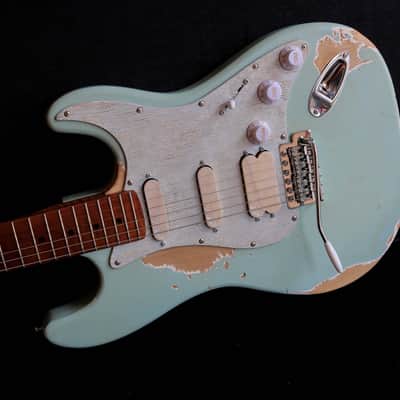 Build to Order GB Liuteria Traditional Strato Custom shop - Light blue relic image 3