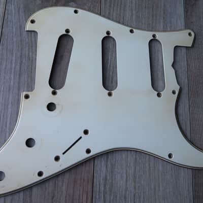 62 Fender Stratocaster Pickguard 11 hole Celluloid Vintage White / Cream USA vintage RI 60 61 image 2