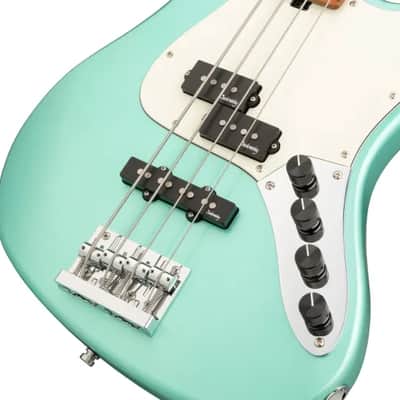 Sadowsky MetroExpress 21-Fret Hybrid P/J Bass, Roasted Maple Fingerboard, 4-String - Solid Sage Green Metallic High Polish image 4