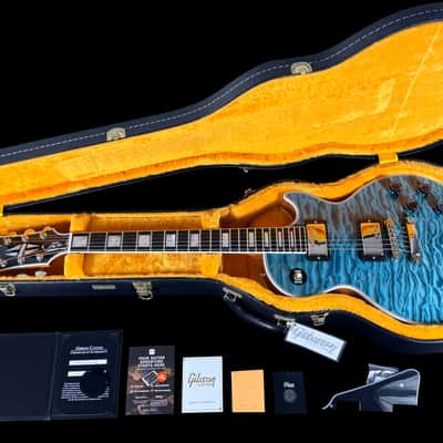 2025 Gibson Les Paul Custom 7A Quilt Top M2M Custom Shop Special Order ~ Ocean Blue image 14