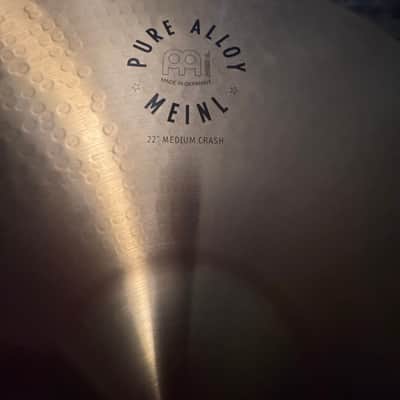 Meinl 22" Pure Alloy Medium Crash Cymbal 2017 - Present - Traditional image 2