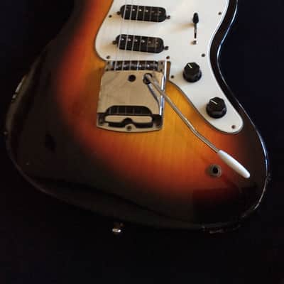 VINTAGE 1967 DOMINO SPARTAN 3 TONE SUNBURST MADE IN JAPAN MATSUMOKU  UPGRADED FENDER N3 SINGLE COIL image 9