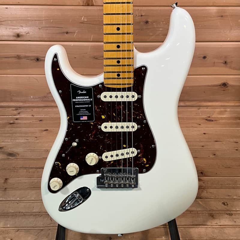 Fender American Professional II Stratocaster Left Handed Electric Guitar - Olympic White image 1