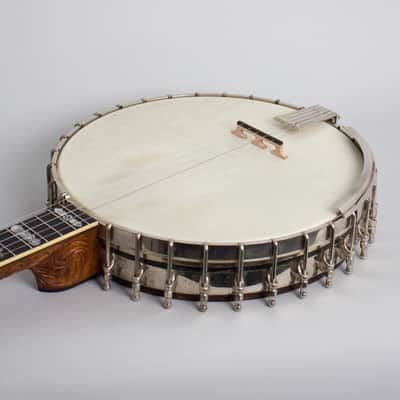 Vega  Tu-Ba-Phone #9 5 String Banjo (1923), ser. #67614, original black hard shell case. image 7