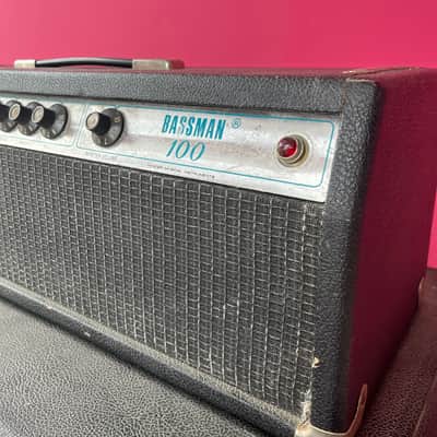 Fender Bassman 100 2-Channel 100-Watt Guitar Amp Head 1972 - 1976 - Silverface image 5