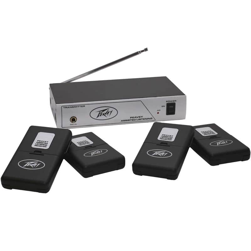 Peavey Assisted Listening System w/ 4 Receivers/Earbuds - 72.1 MHz image 1