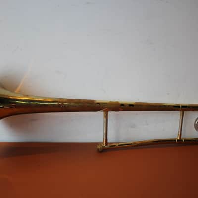 Bach TB301 Student Model Tenor Trombone 2010s - Clear-Lacquered Brass image 14