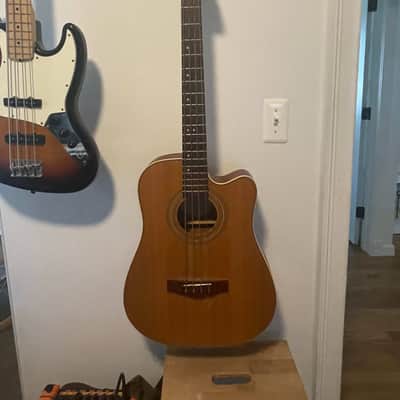 Fender BG29 Acoustic-Electric Bass Guitar tan/wood image 1