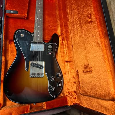 Fender American Vintage II 1977 Tele Custom RW 3-Tone Sunburst w/case image 15