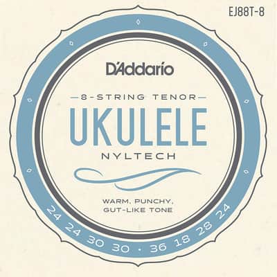 D'Addario EJ88T-8 Nyltech Ukulele 8-String Tenor image 1