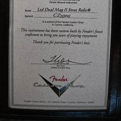 Fender Custom Shop LTD Dual Mag II Stratocaster Relic 2021 - Aged Black over 3-Color Sunburst #3023 image 14