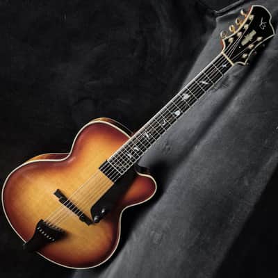2003 Victor Baker Model 17 7-string electric archtop guitar w/OHSC image 3
