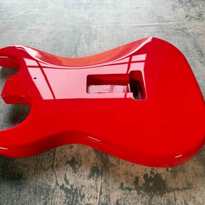 BMC Guitar Body Strat® Stratocaster® Standard SSS Route FIESTA RED image 4