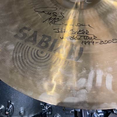 Russ McKinnon's Joe Cocker 1999-2000 World Tour Sabian 22" Heavy Ride Cymbal. Signed! 4208g image 1