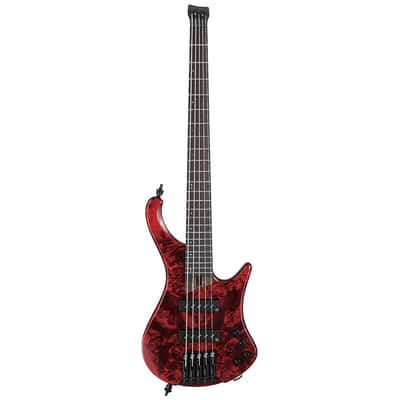 Used Ibanez EHB1505SWL EHB Headless Bass 5-String - Stained Wine Red image 2