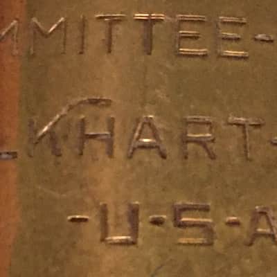 MARTIN "THE MARTIN COMMITTEE" 1948 HANDCRAFT TROMBONE ORG. LAC SERVICED GREAT SLIDE NO WEAR CASE SBK image 8