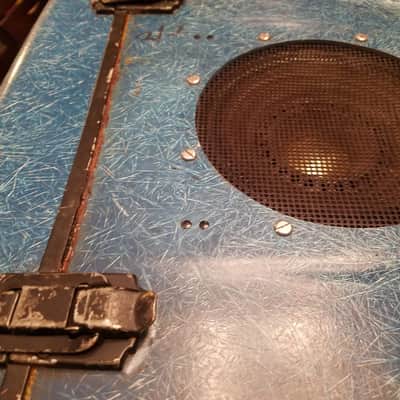 Bell & Howell Type A-1 Military 16 Ohm 20 Watt 8" AlNiCo University Sound Speaker AF2900-676770 MIL-L-4166 1960s - Blue Fiberglass Cab image 10