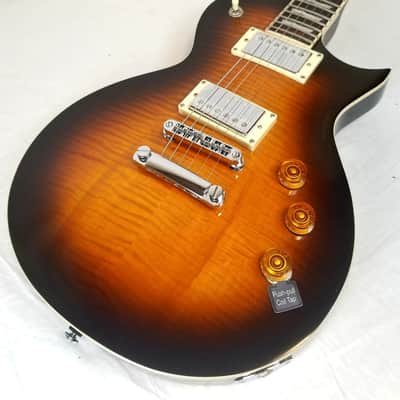 ESP LTD EC-256FM, Flame Maple Top, Mahogany Body, Dark Brown Sunburst image 5