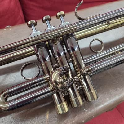 Monette Style Trumpet ( Copy) Refinished - Smoke Black Brass image 6