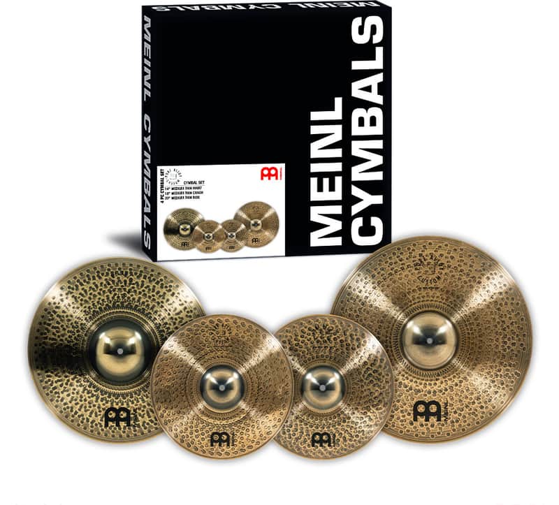 Meinl Cymbals PAC141820 Pure Alloy Custom Cymbal Set - 14” / 18” / 20” image 1